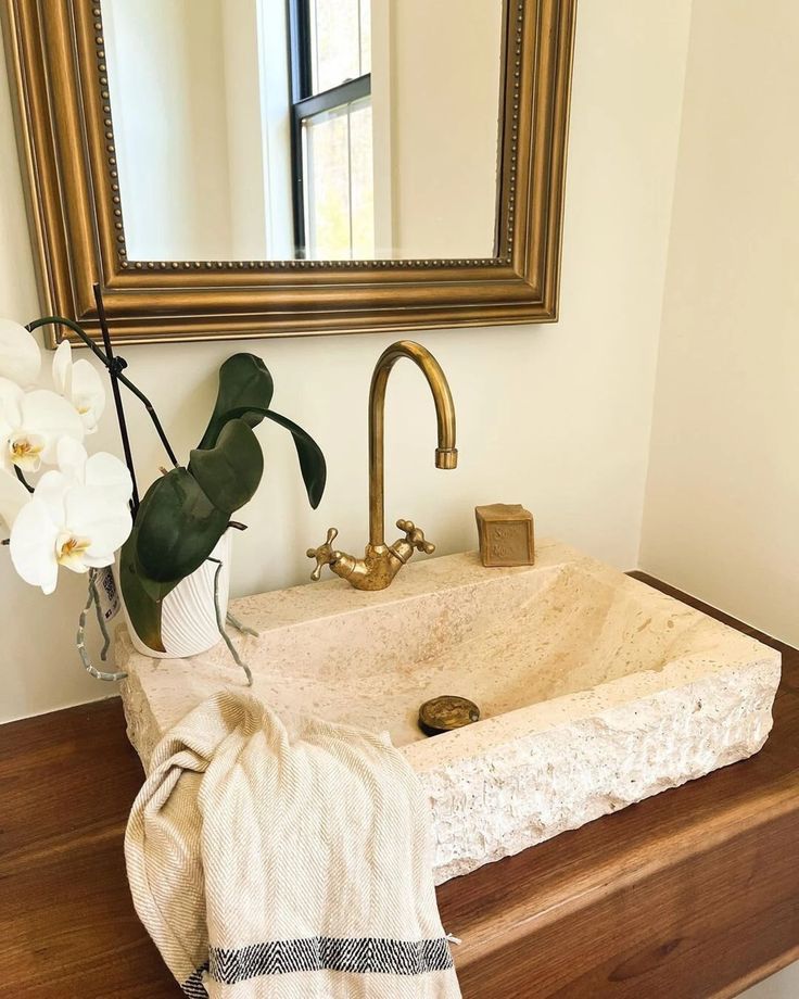 Unlacquered Brass Goosneck Faucet