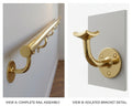Brass Handrail combining safety and elegance while adding a refined, stylish accent to the interior.