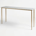 Modern Entryway Console Brass Table, Minimalist Hallway Console
