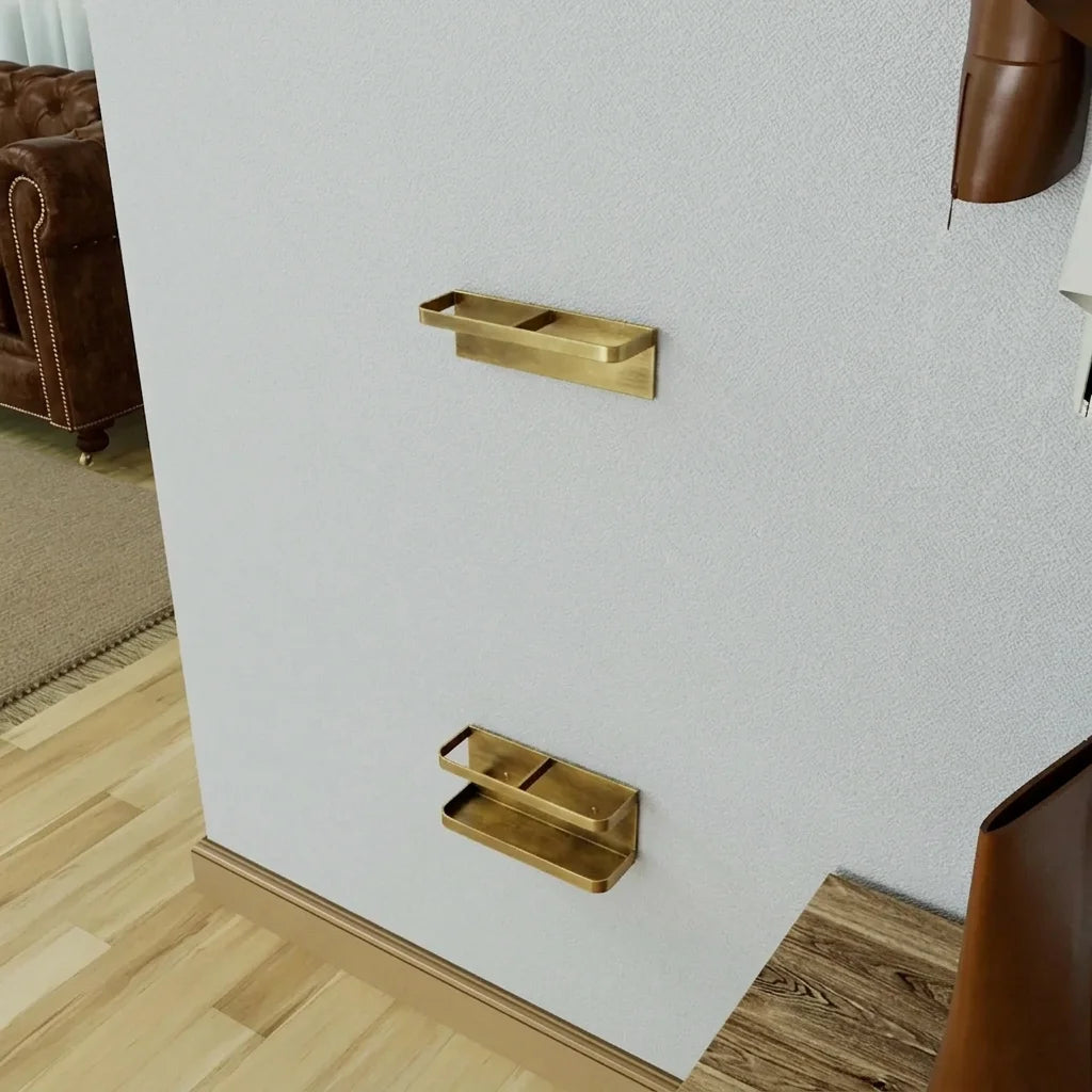 Brass Entryway Umbrella Stand, Solid Unlacquered Brass Umbrella Rack