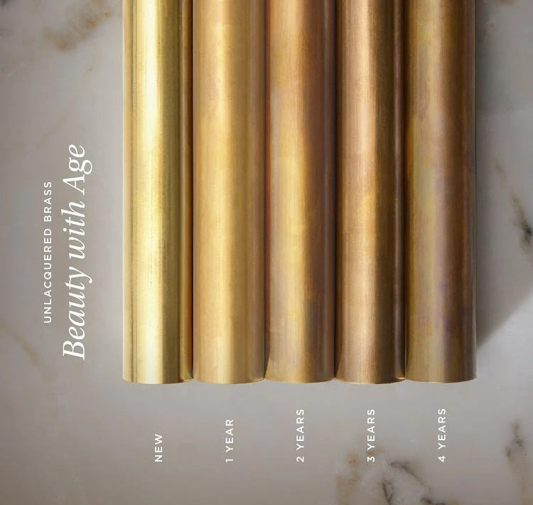 Unlacquered Brass Aging Process and Change 
