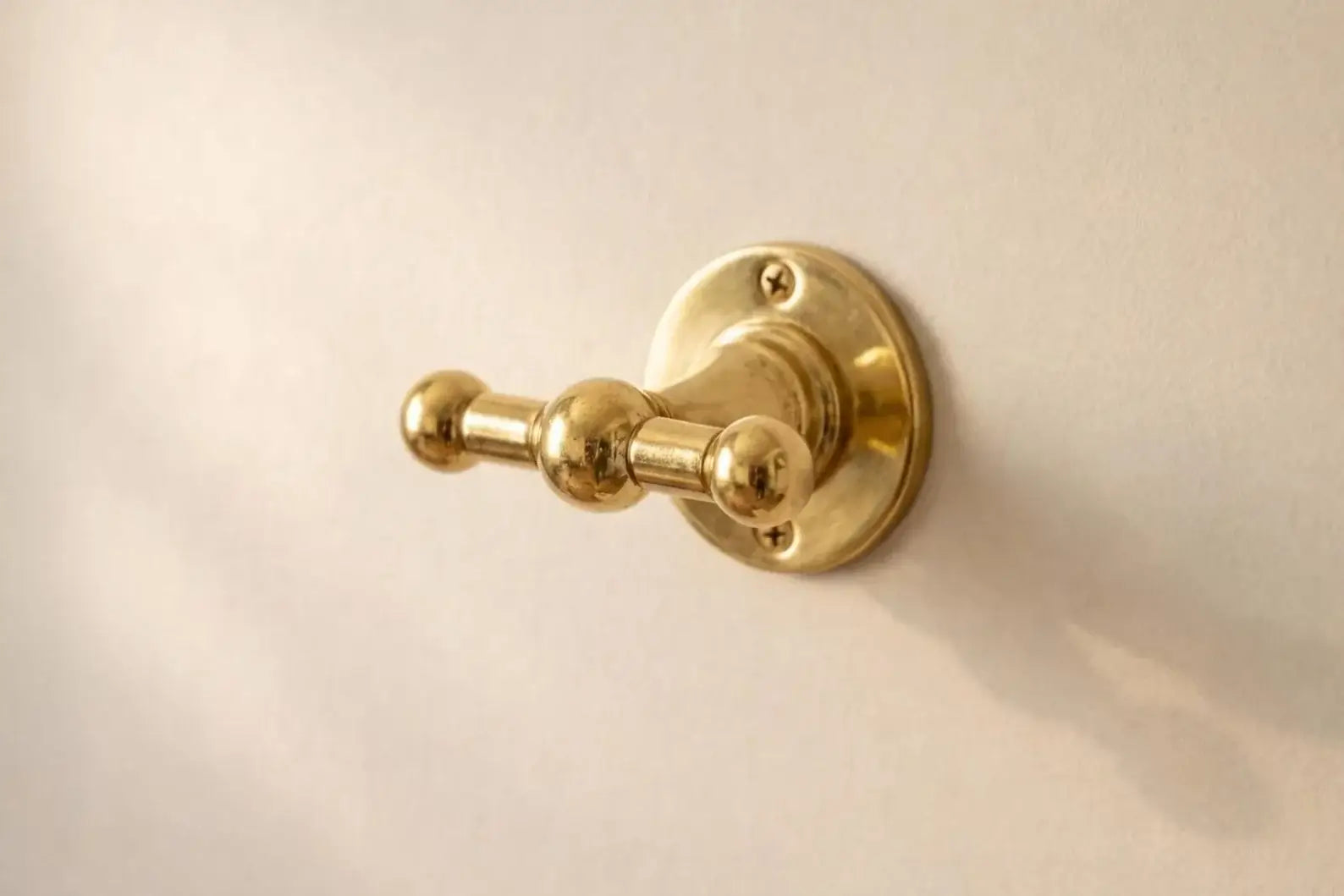 Brass Hook, Coat and Purse Solid Unlacquered Brass Hook