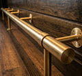 Brass Bar Footstool , Brass Bar Foot Rail, Kitchen Island Foot Rest 