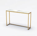 Entryway Solid Console Brass Table, Minimalist Hallway Console