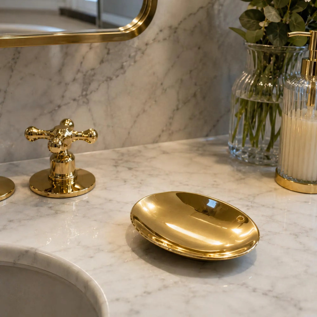 Solid Brass Wall Soap Holder, Handcrafted Soap Dish