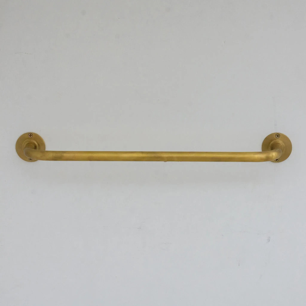 Unlacquered Brass Towel Bar Holder, Bathroom Towel Hanger
