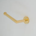 Handmade Unlacquered Brass Toilet Paper Holder, Wall Mounted Bathroom Hardware