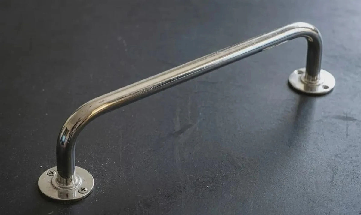 Modern Nickel Brass Door Pull – Custom Lengths