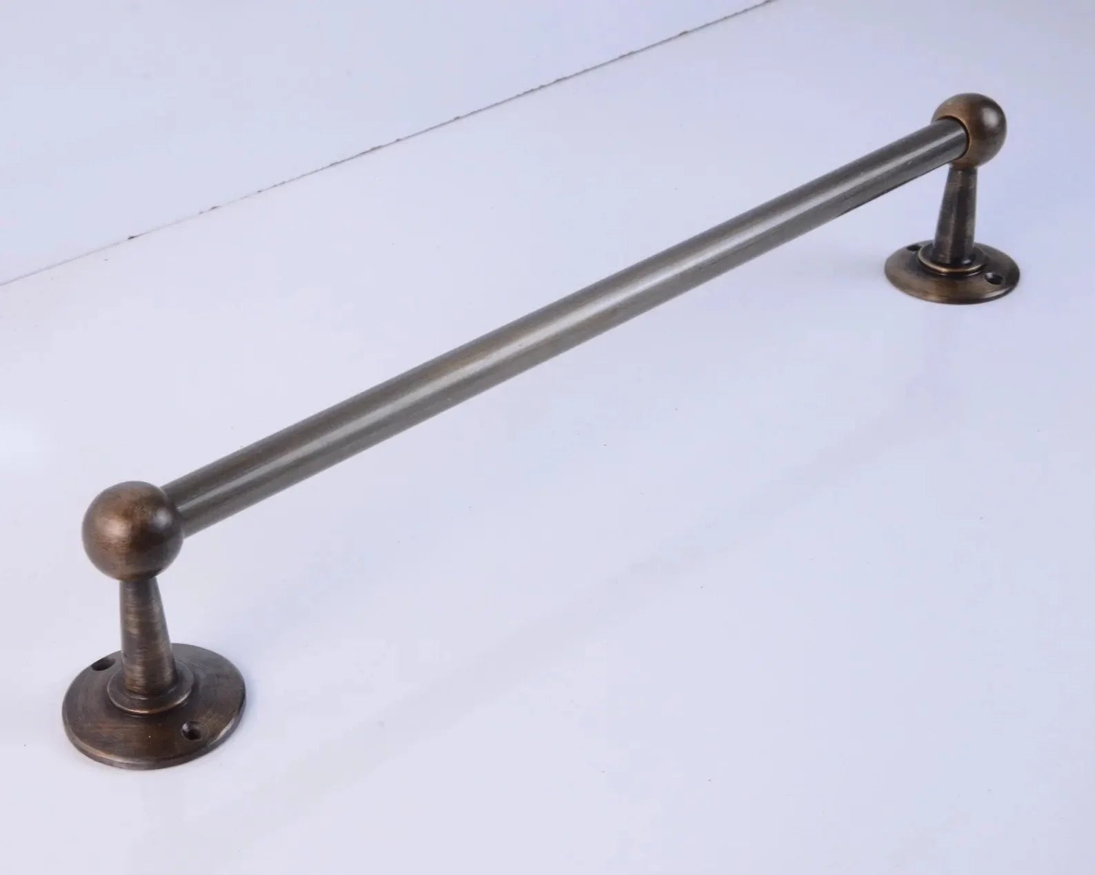 Wall Mounted Solid Brass Towel Bar Bronze Finish, Bathroom Towel Holder, Antique Bronze Solid Brass Towel Rack