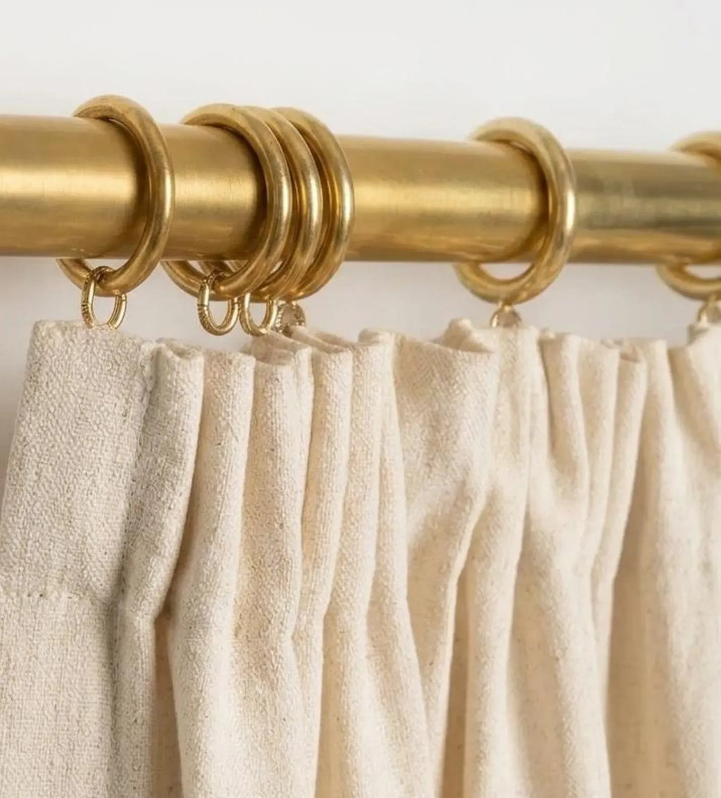 Cupboard Skirt Brass Rod, Cabinet Curtain Skirt Rod