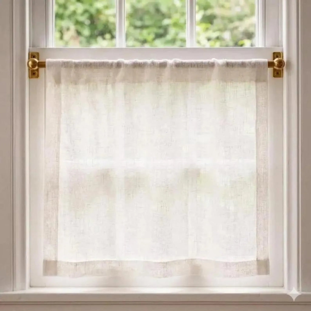 Brass Café Curtain Rod for Cabinet Door and Windows