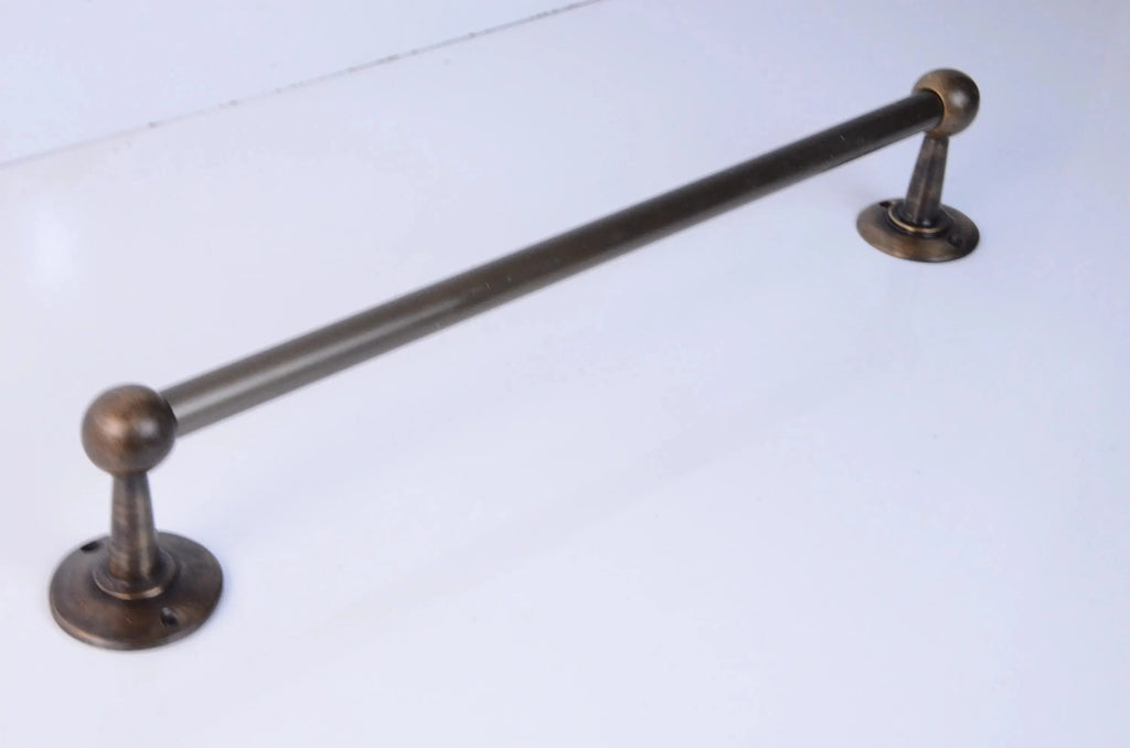 Wall Mounted Solid Brass Towel Bar Bronze Finish, Bathroom Towel Holder, Antique Bronze Solid Brass Towel Rack