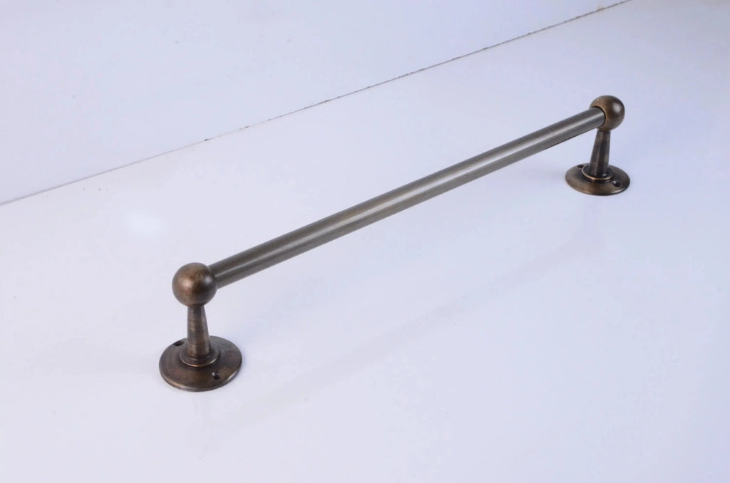 Wall Mounted Solid Brass Towel Bar Bronze Finish, Bathroom Towel Holder, Antique Bronze Solid Brass Towel Rack