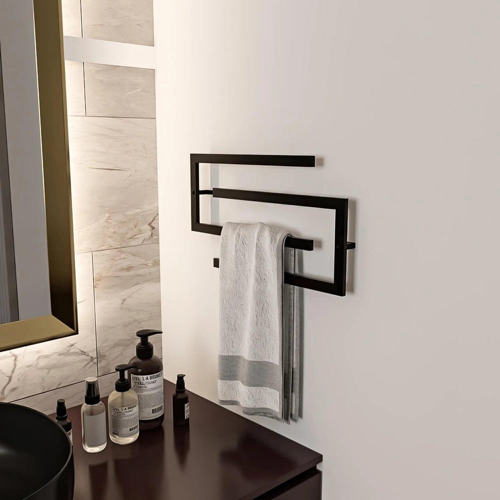 Minimalist Brass Towel Rack: Modern Wall-Mounted Towel Bar
