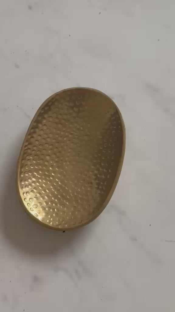 Unlacquered Brass Soap Dish, Countertop Bar Soap Holder