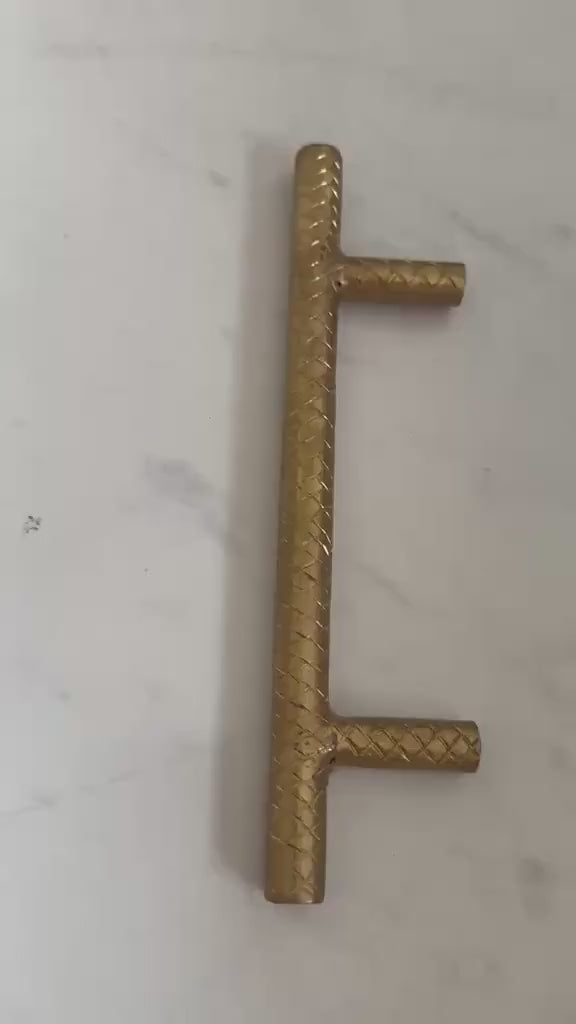 Unlacquered Brass Dresser and Cabinet Pulls, Solid Brass Closet Handles