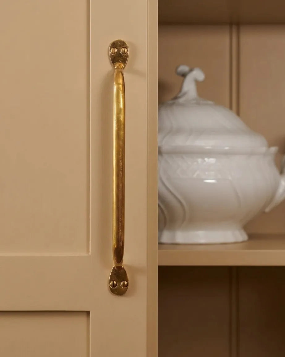 Unlacquered Brass Dresser and Cabinet Pulls, Solid Brass Closet Handles