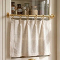 Solid Brass Curtain Rings with Loops | Vintage Style Unlacquered Drapery Cafe Rings