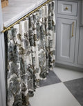 Cupboard Skirt Brass Rod, Cabinet Curtain Skirt Rod