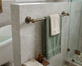 Wall Mounted Solid Brass Towel Bar Bronze Finish, Bathroom Towel Holder, Antique Bronze Solid Brass Towel Rack