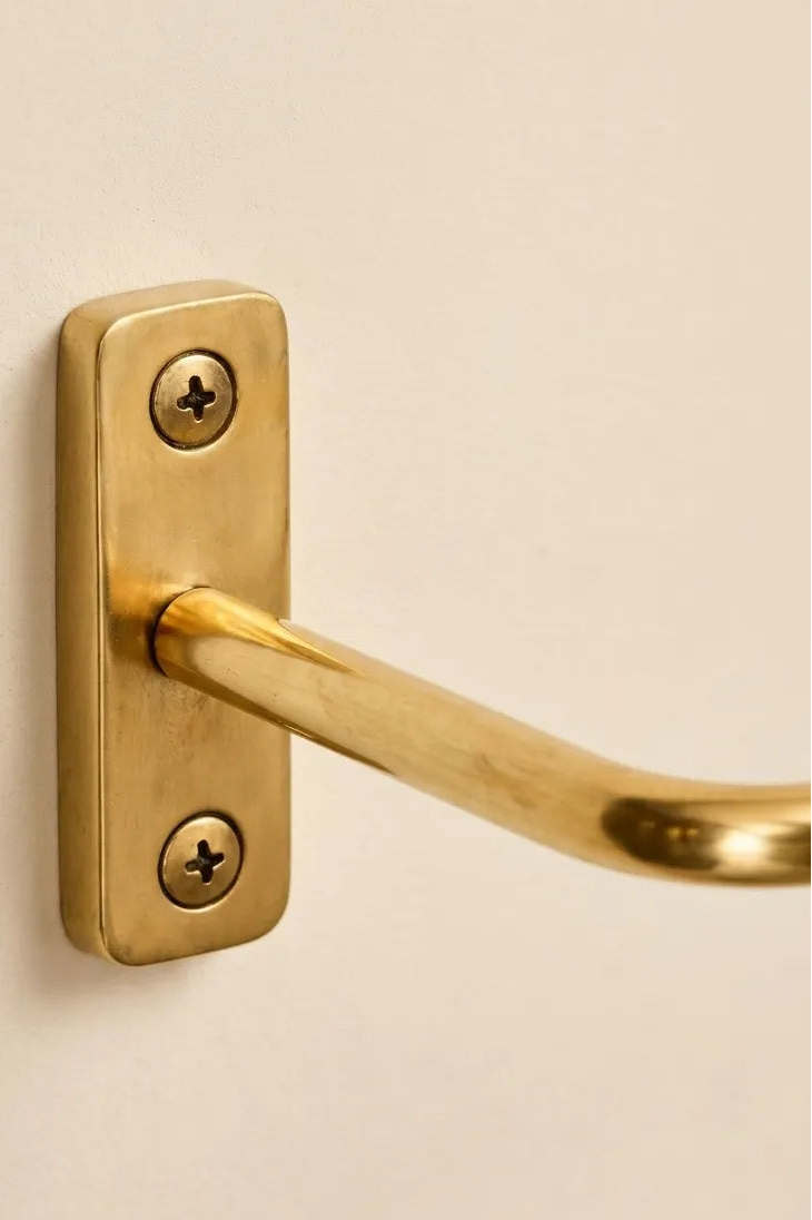 Unlacquered Brass Toilet Paper Holder, Wall Mounted Bathroom Hardware